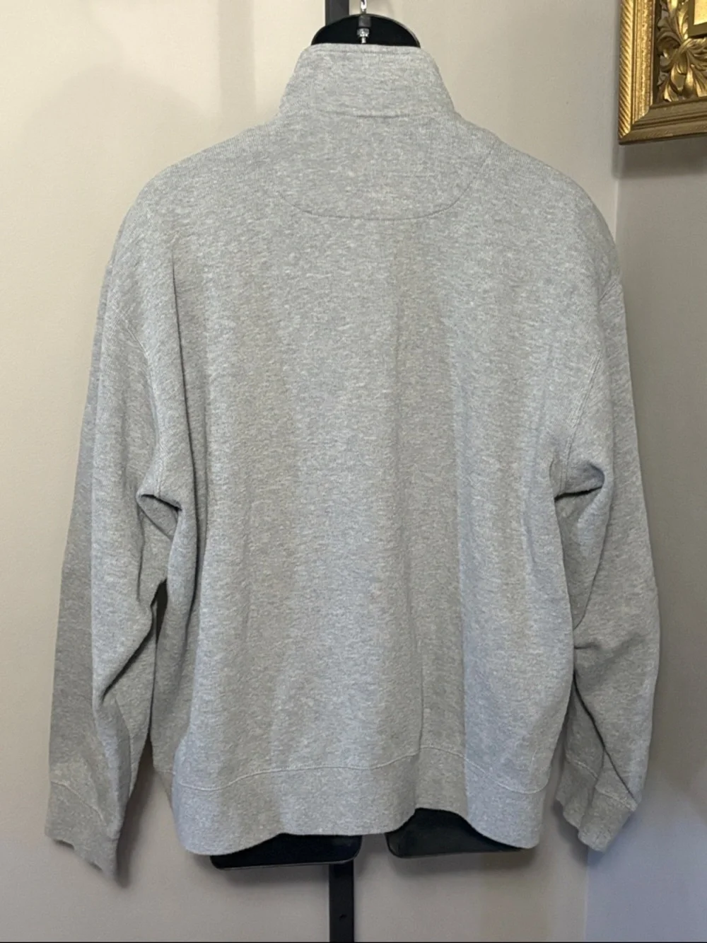 Orvis XL Gray Quarter Zip Pullover Sweater Sweatshirt Shirt